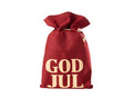 Julepose rød jute 45 x 67,5 cm